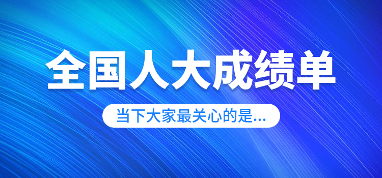 一年来，全国人大成绩单