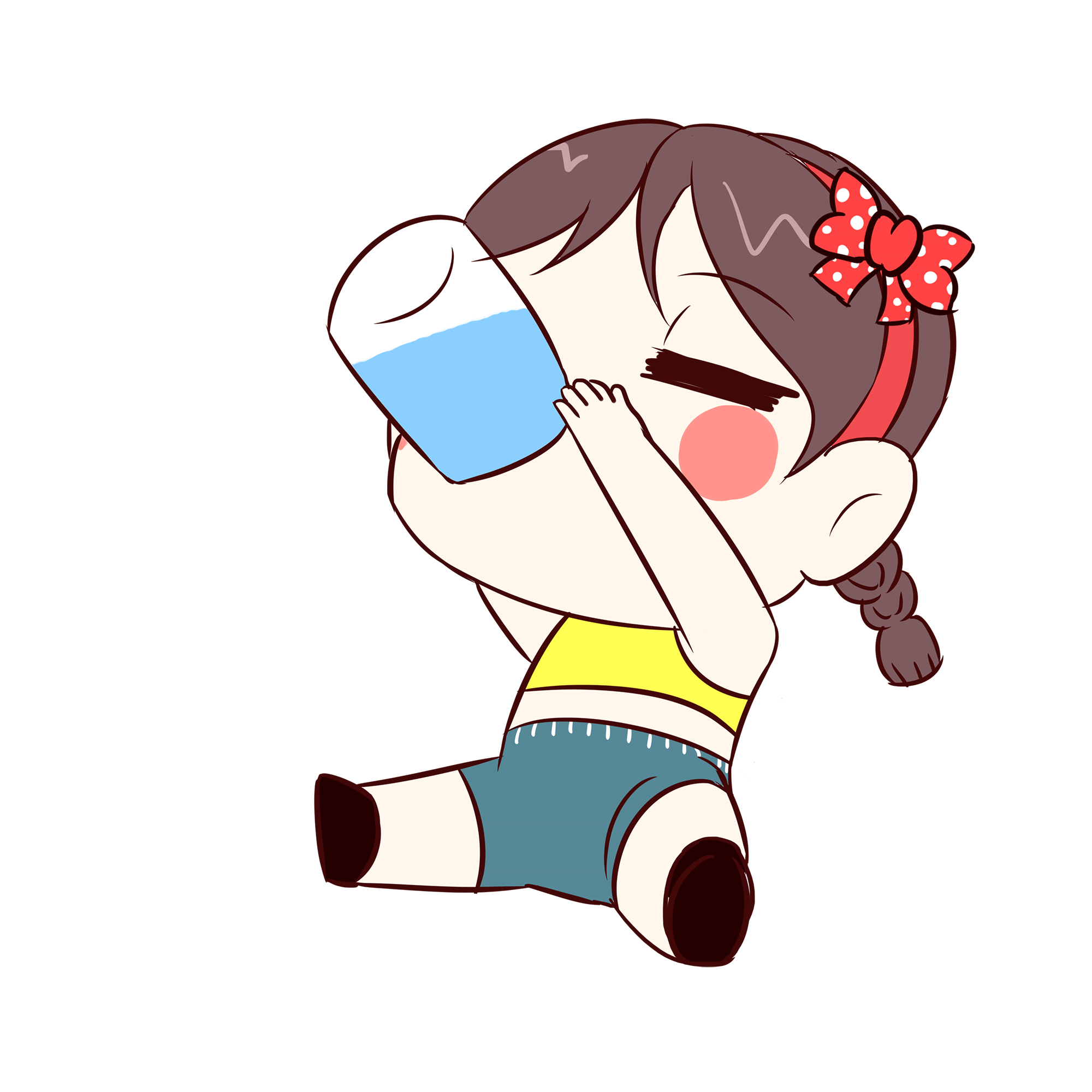 喝水