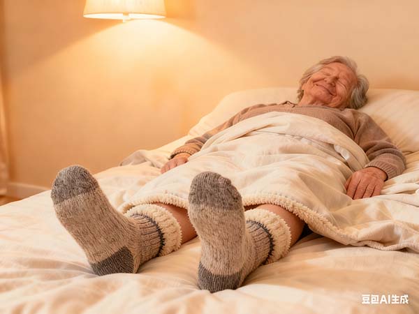 穿袜子睡觉缓解关节疼痛