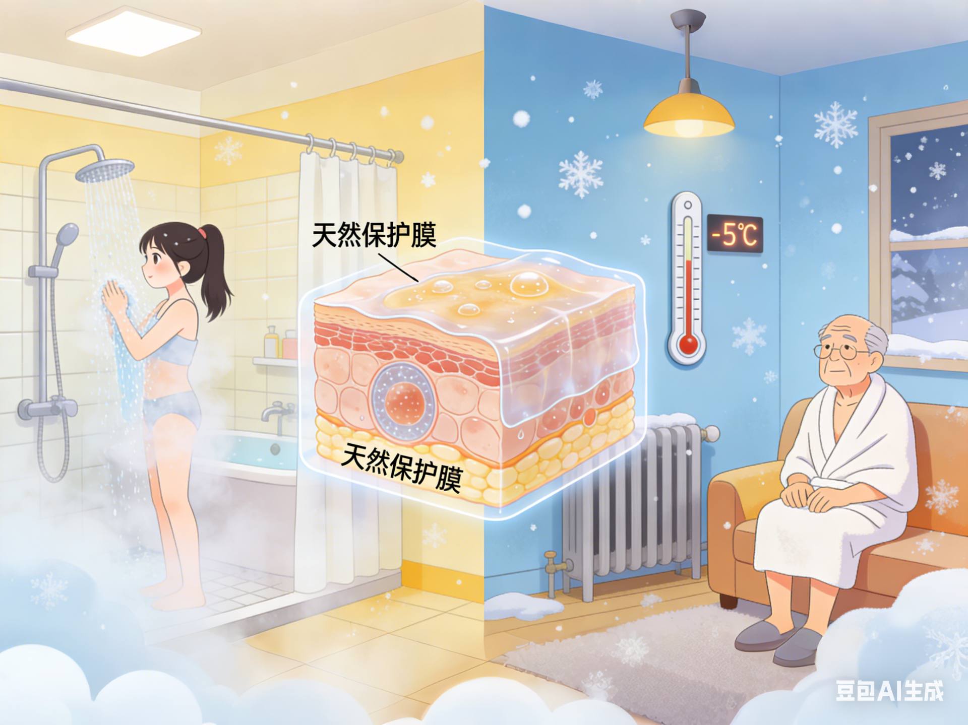 冬天到底应该多久洗一次澡？这3种时候千万别洗！否则皮肤要“造反”