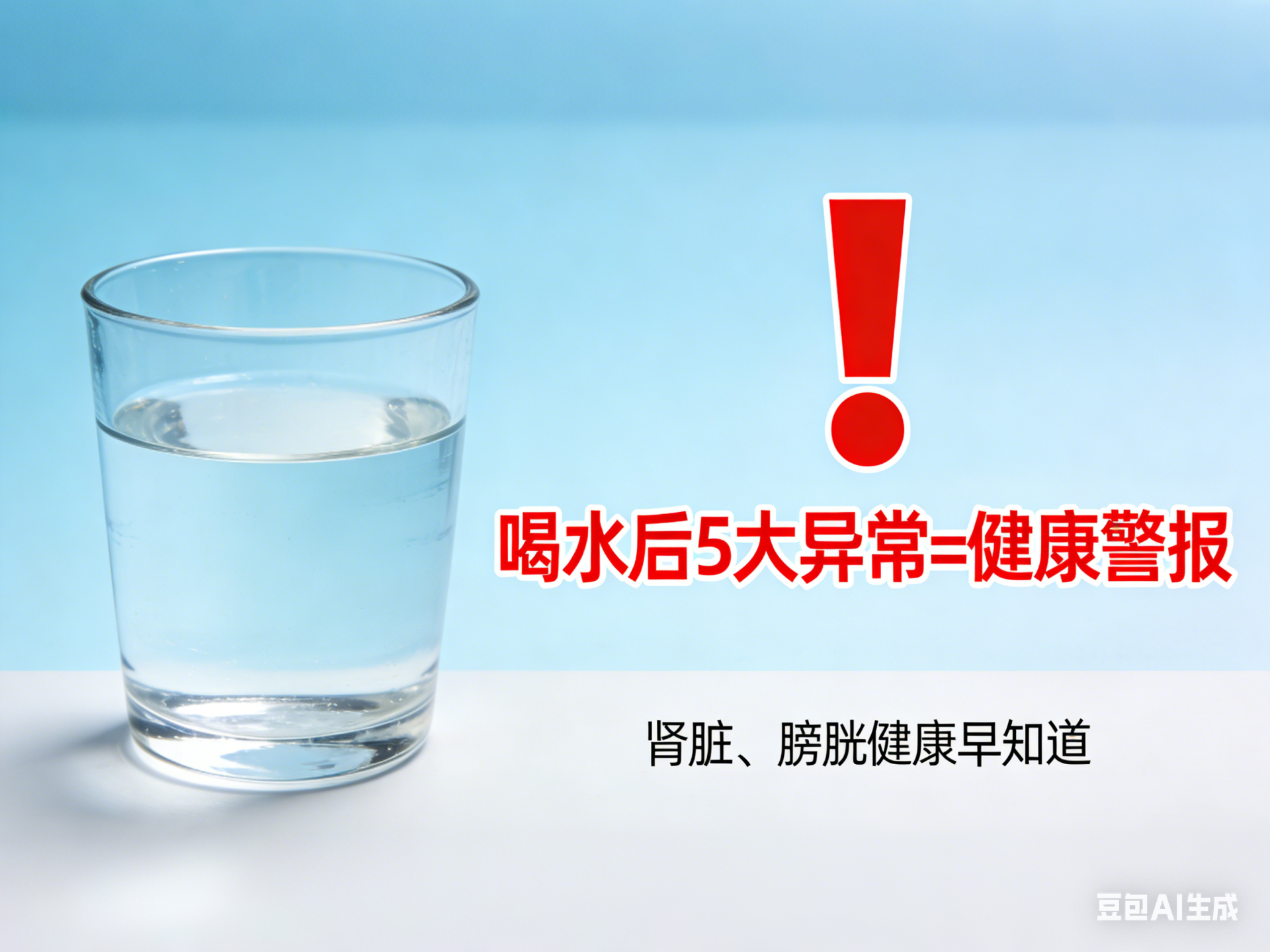 自查，喝水后的5个异常？别忽视这些求救信号！