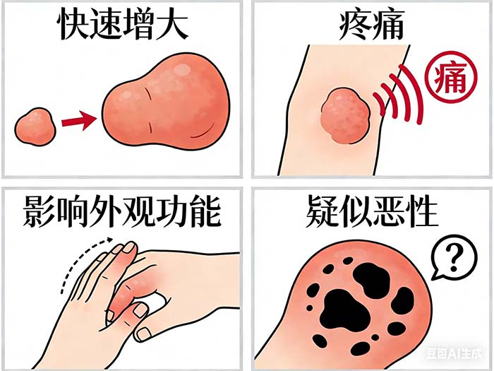 以下症状的脂肪瘤需要做手术