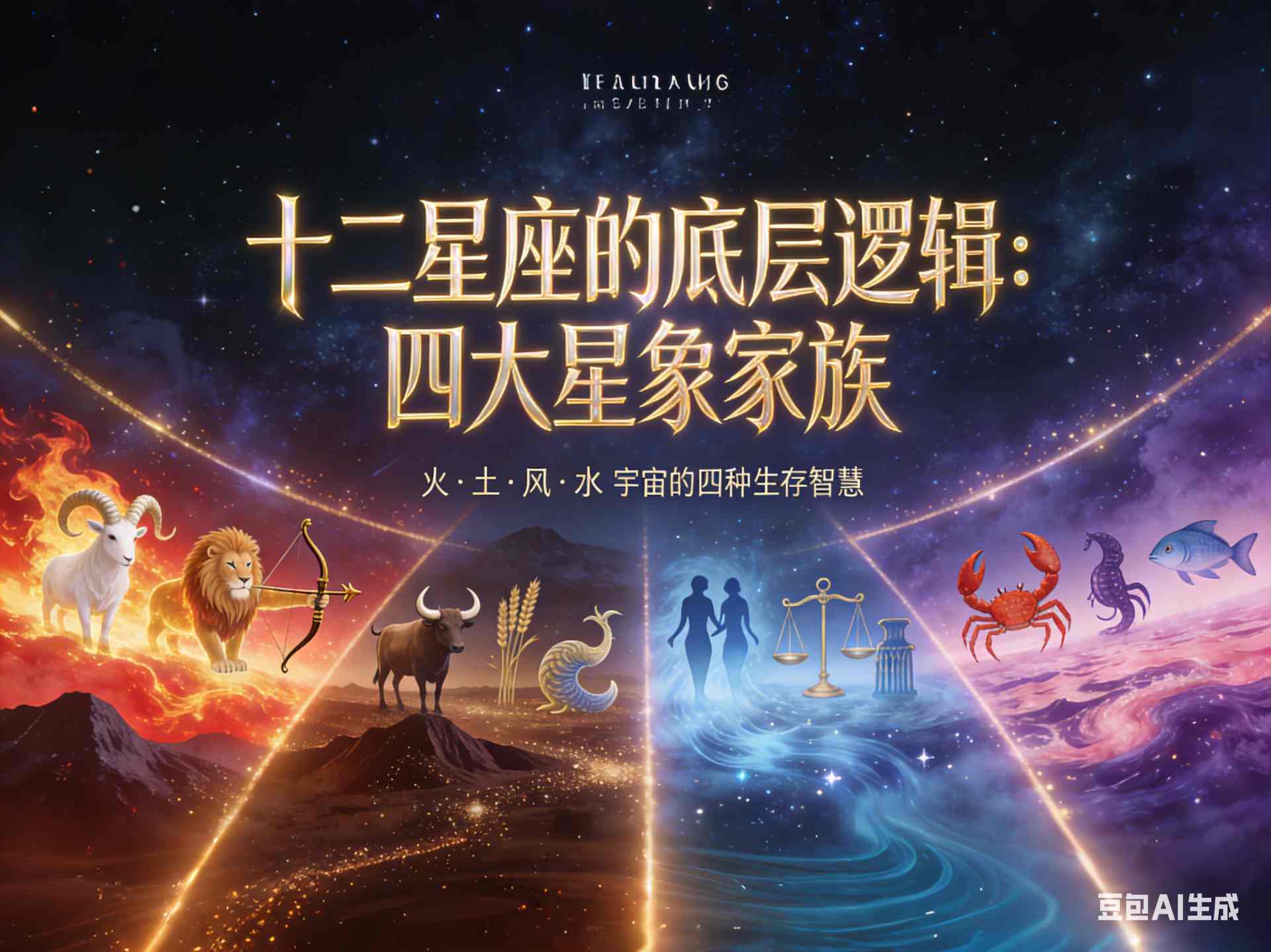 知道吗？星座也有“家族”：水、土、风、火，四大星象，快来看看你属于哪一种？
