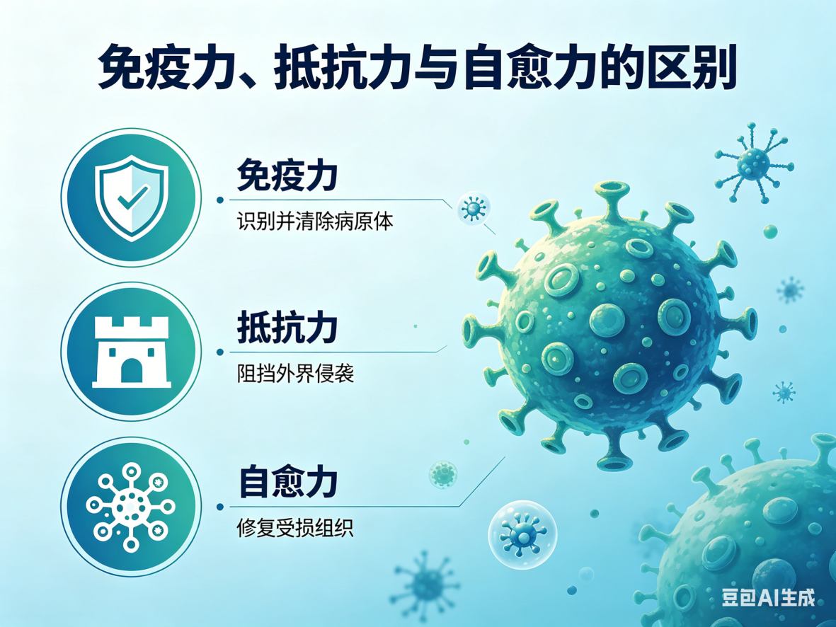 免疫力和抵抗力、自愈力是一回事吗？